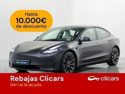 Gris Usado 2021 Tesla Model 3 Long Range Berlina | 29.990 € (Precio justo)