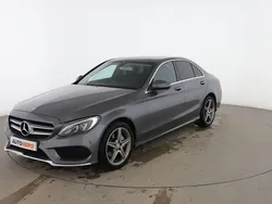 Gris Usado 2017 Mercedes C200 AMG line Berlina | 24.599 € (Precio justo)