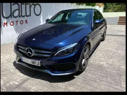 Azul Usado 2017 Mercedes C200 Berlina | 19.900 € (Precio justo)