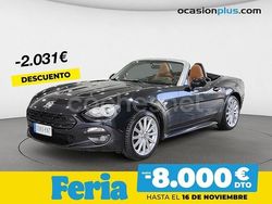 Negro Usado 2018 Fiat 124 Spider Lusso Descapotable | 23.890 € (Un poco caro)