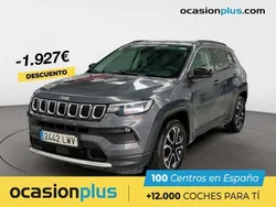 Gris Usado 2022 Jeep Compass Limited SUV | 20.390 € (Precio justo)
