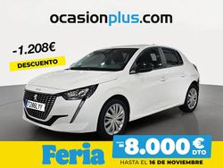 Blanco Usado 2022 Peugeot 208 Active Utilitario | 13.190 € (Precio justo)