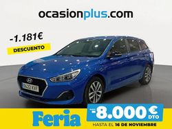 Azul Usado 2019 Hyundai i30 GO! Familiar | 13.000 € (Precio justo)