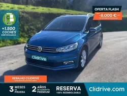 Azul Usado 2016 VW Touran Sportline Monovolumen | 16.590 € (Buen precio)