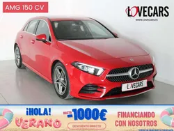 Rojo Usado 2019 Mercedes A200 AMG Berlina | 26.700 € (Precio justo)