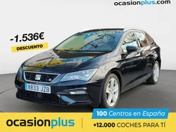 Negro Usado 2017 Seat Leon FR Familiar | 16.900 € (Precio justo)