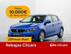 Azul Usado 2021 Peugeot 308 Active Berlina | 12.990 € (Precio justo)