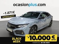 Gris / plata Usado 2018 Honda Civic Elegance Berlina | 20.590 € (Un poco caro)