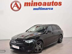 Negro Usado 2022 Mercedes C300 AMG line Familiar | 36.890 €