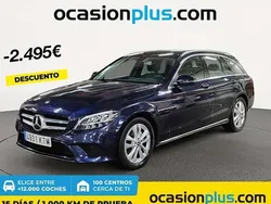 Azul Usado 2019 Mercedes C220 Familiar | 24.955 € (Buen precio)