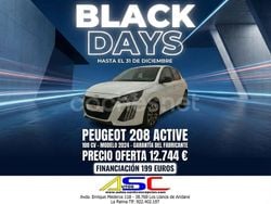 Blanco Usado 2024 Peugeot 208 Active Utilitario | 13.244 € (Buen precio)