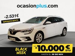Blanco Usado 2021 Renault Mégane GrandTour Intens Familiar | 15.200 € (Buen precio)