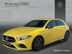 Amarillo sol Usado 2021 Mercedes A180 AMG line Utilitario | 25.850 € (Precio justo)
