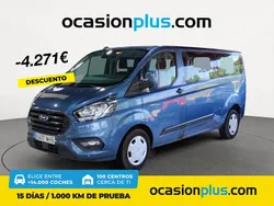Azul Usado 2023 Ford Transit Custom Trend Familiar | 33.790 € (Precio justo)