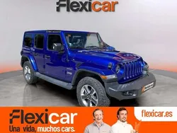 Azul Usado 2019 Jeep Wrangler Unlimited Sahara SUV | 40.990 € (Buen precio)