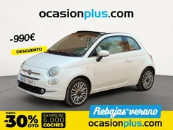 Blanco Usado 2018 Fiat 500 Lounge Descapotable | 10.900 € (Precio justo)