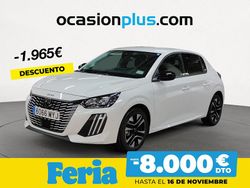 Blanco Usado 2025 Peugeot 208 Allure Utilitario | 17.690 € (Un poco caro)
