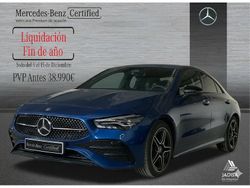 Azul Usado 2024 Mercedes CLA200 AMG line Berlina | 37.990 € (Precio justo)