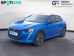 Azul Usado 2021 Peugeot e-208 GT Utilitario | 15.850 € (Buen precio)