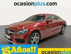 Rojo Usado 2017 Mercedes C220 AMG Coupe | 27.490 € (Precio justo)