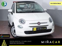 Blanco Usado 2021 Fiat 500C Lounge Descapotable | 10.125 € (Precio justo)