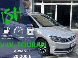 Plateado Usado 2022 VW Touran Advance Monovolumen | 20.200 € (Super precio)