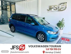 Azul Usado 2018 VW Touran Monovolumen | 17.999 € (Precio justo)