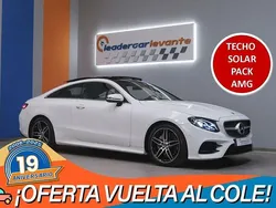 Blanco Usado 2018 Mercedes E220 AMG Coupe | 33.900 € (Precio justo)