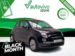 Negro Usado 2019 Fiat 500 Lounge Descapotable | 10.500 € (Precio justo)