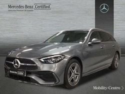Gris selenita Usado 2024 Mercedes C300e AMG line Familiar | 52.900 € (Super precio)