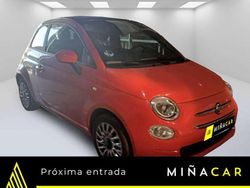 Rojo Usado 2021 Fiat 500C Lounge Descapotable | 9260 € (Precio justo)