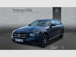 Azul Usado 2021 Mercedes E220 Familiar | 37.595 € (Un poco caro)