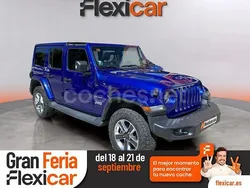 Azul Usado 2019 Jeep Wrangler Unlimited Sahara SUV | 44.990 € (Precio justo)