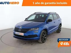 Azul Usado 2021 Skoda Karoq SportLine SUV | 23.428 € (Precio justo)
