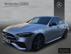 Plata hightech Usado 2022 Mercedes C200 AMG line Berlina | 38.500 € (Buen precio)
