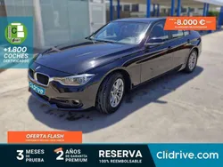 Negro Usado 2015 BMW 320 Efficient Dynamics Berlina | 12.890 € (Precio justo)