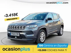 Gris Usado 2022 Jeep Compass Longitude SUV | 21.430 € (Precio justo)