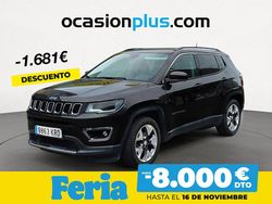 Negro Usado 2018 Jeep Compass Limited SUV | 15.200 € (Precio justo)