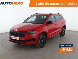 Rojo Usado 2022 Skoda Karoq SportLine SUV | 25.399 € (Buen precio)