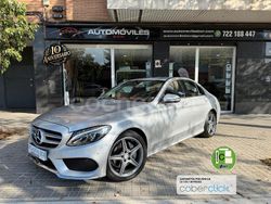 Gris / plata Usado 2016 Mercedes C220 AMG line Berlina | 26.490 € (Un poco caro)