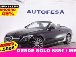 Negro Usado 2018 Mercedes C220 AMG line Descapotable | 30.250 € (Super precio)