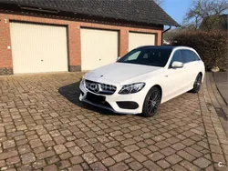 Blanco Usado 2015 Mercedes C400 AMG line Familiar | 19.800 €