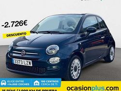 Azul Usado 2022 Fiat 500C Dolcevita Descapotable | 9728 € (Precio justo)