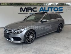 Gris / plata Usado 2016 Mercedes C220 AMG line Familiar | 23.900 € (Caro)