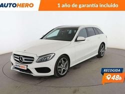 Blanco Usado 2015 Mercedes C220 AMG line Berlina | 19.499 € (Precio justo)