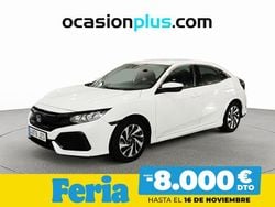 Blanco Usado 2017 Honda Civic Comfort Berlina | 15.200 € (Precio justo)