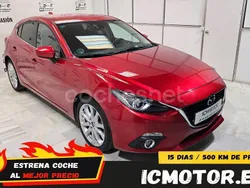 Granate Usado 2014 Mazda 3 Luxury Berlina | 12.499 € (Buen precio)