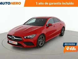 Rojo Usado 2019 Mercedes CLA180 AMG line Berlina | 27.799 €