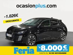 Negro Usado 2025 Peugeot 208 Allure Utilitario | 20.090 € (Precio justo)