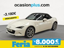 Blanco Usado 2023 Mazda MX5 Exclusive-Line Descapotable | 34.990 € (Un poco caro)